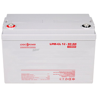 Аккумулятор гелевый LP-GL 12V - 80 Ah Silver