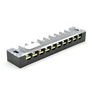 Клеммная колодка 10-разрядная TB-2510 25A / 600V, сечение провода 0,5-2,5мм2, 25 шт в упаковке, цена