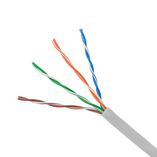 Кабель витая пара Standard UTP 4x2x0.5мм, внутренний, Cat. 5E, CCA, 305м
