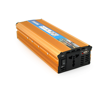 Инвертор напряжения M2000W (DC:900W), 12 / 220V с аппроксимированной синусоидой, 1 универсальная роз