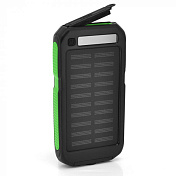 Power bank 12000 mAh Solar, (5V / 200mA), 2xUSB, 5V / 1A / 2.1A, USB <-> microUSB