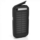 Power bank 5000 mAh Solar, (5V / 200mA), 2xUSB, 5V / 1A / 2.1A, USB <-> microUSB, удар