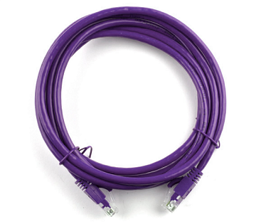 Патч-корд литой, UTP, RJ45, Cat.5e, 3m, фиолетовый, Cu (медь)