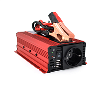 Інвертор напруги KME1200W (DC:600W), 12/220V з апроксимованою синусоїдою, 2 універсальні р