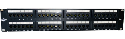Патч-панель 19" 48хRJ-45 UTP 2U cat.6