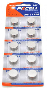 Батарейка щелочная PKCELL 1.5V AG13, 10 штук в блистере цена за блистер