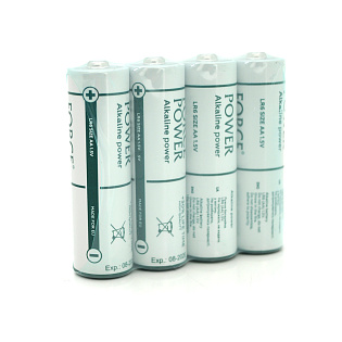 Батарейка щелочная Force Power LR06-4s 1.5V AA/FR06, 4 шт в спайке