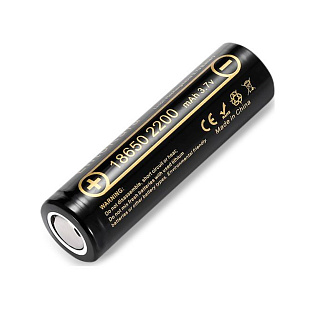 Аккумулятор 18650 Li-Ion LiitoKala Lii-22A, 2200mah (2100-2300mah), 3.7V (2.75-4.2V), Black