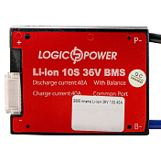 BMS плата Li-ion 36V 10S 40A симетрія