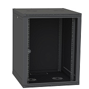 Шкаф настенный 22U 600x450 дверь стекло, черный