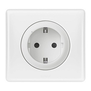 Умная розетка 2К + З (Celiane with NETATMO), белый