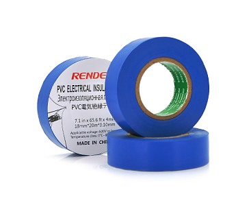 Изолента RENDER 0,19мм*16мм*7м (синяя), temp:-10+80&amp;deg;С, 2000V, растяж-180%, прочность 20Н / с