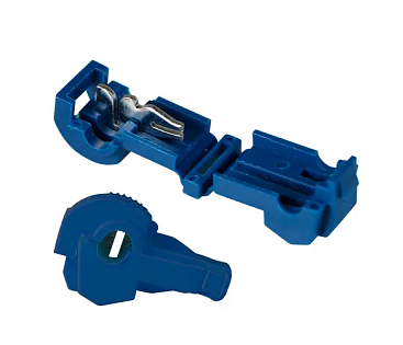 Клеммы T-образные обжимные быстрого монтажа, T2+MDFN2-250, 105&amp;deg;C, 15A / 600V, Blue