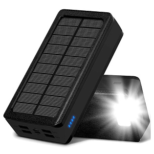 Powerbank PSOOO PS-600-5 50000mAh, DC:5V / 2.1A, 4*USB, 32*LED, Black