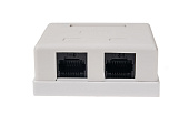 Розетка 8P8C RJ-45, кат 5Е, UTP, 2-порта