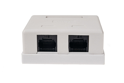 Розетка 8P8C RJ-45, кат 5Е, UTP, 2-порта