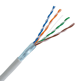 Кабель витая пара Standard FTP 4x2x0.5мм, внутренний, Cat. 5E, CCA, 305м