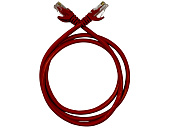 Патч-корд литий САТ.5E, UTP, RJ45, CCA, 1 м, червоний