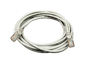 Патч-корд литий САТ.5E, UTP, RJ45, CU, 0.25 м, сірий