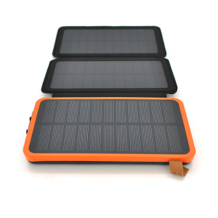 Power bank 12000 mAh Solar, (5V / 200mA), 2xUSB, 5V / 1A / 2.1A, USB &amp;lt;-&amp;gt; microUSB, вла