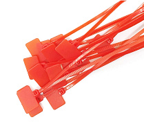 Стяжки нейлон з маркером 4х150mm червоні (250 шт)