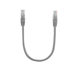 Патч-корд литой, CCA, UTP, RJ45, Cat.5e, 0,3m, серый Q710