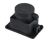 Колодка PiPo PP / SP-1 / 44 / 16B, 16А, 220-240В, IP44, с заглушкой, с заземлением 1 гнездо, каучук,