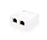 Розетка 8P8C RJ-45, кат 5, FTP, 2 порти 