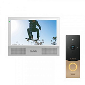 Комплект видеодомофона Sonik 7 белый + Панель вызова ML-20HD золото/черный