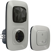 Стартовий набір (шлюз WiFi + smart-розетка + вимикач "Дома/Не вдома") Valena Allure, алюміній 