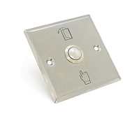 Кнопка выхода врезная, NO / NC / C, алюминий, максим.ток 3А, 86х86х20мм 