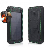 Power bank 30000 mAh Solar, (5V / 200mA), 2xUSB, 5V / 1A / 2.1A