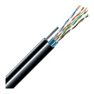Кабель вита пара Cat. 5e F/UTP 4x2x24AWG РЕ з тросом, зовнішній