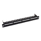 Патч-панель 19" 24хRJ-45 UTP 1U cat.6, в сборе