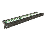 Патч-панель Ritar 48 порта UTP DUAL кат 6 19" 1U не экранированная черная Q10