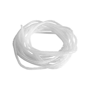 Спиральный кабельный организатор, диаметр 30mm, длина 1.5m, White