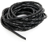 Спіральний кабельний організатор, діаметр 6mm, довжина 15m, Black