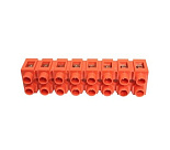 Клеммный блок H2519-8P 36A / 660V, материал медь, сечение провода 0.5-6мм2