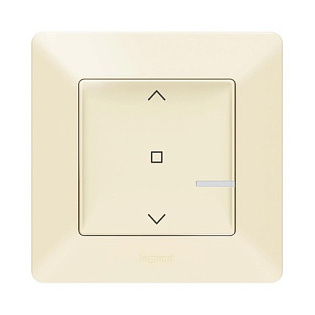 Умный выключатель жалюзи 2А 230В Valena Life with NETATMO, слоновая кость