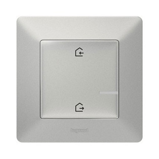 Главный беспроводной выключатель "Дома / Не дома" Valena Life with NETATMO, алюминий