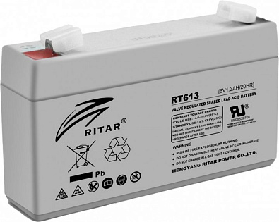 Аккумуляторная батарея AGM RT613, 6V