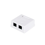 Розетка 8P8C RJ-45, кат 6, UTP, 2 порта