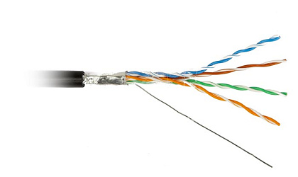 Кабель витая пара Standard FTP 4x2x0.5мм, наружный, Cat. 5E, CCA, PVC+PVE, 305м
