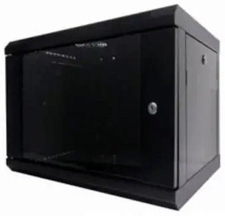 Шкаф настенный 9U 600x500 разборный WMNC-500-9U-FLAT-BLACK
