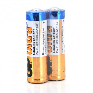 Батарейка GP Ultra Plus 15AUP-2S2, щелочная AA, 2 шт в вакуумной упаковке