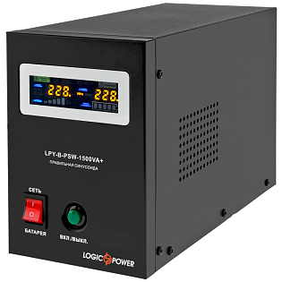 ИБП LPY-B-PSW-1500VA+  (1050Вт) 10A/15A с правильной синусоидой 24В