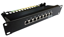 Патч-панель 8 портов 10" экранированная SFTP кат. 5Е
