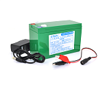 Акумуляторна батарея 12V 8A з елементами Li-ion 18650 + зарядний пристрій + крокодили 
