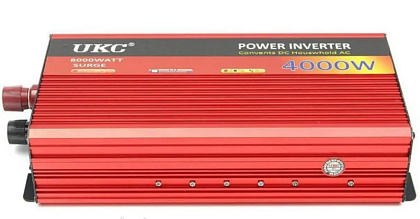 Инвертор напряжения UKC 4000ВА(2400Вт), 12 / 220V approximated, 1 универсальная розетка