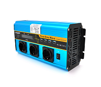 Инвертор напряжения LY5000W (DC:2500W), 12 / 230V с аппроксимированной синусоидой, 3 универсальных р